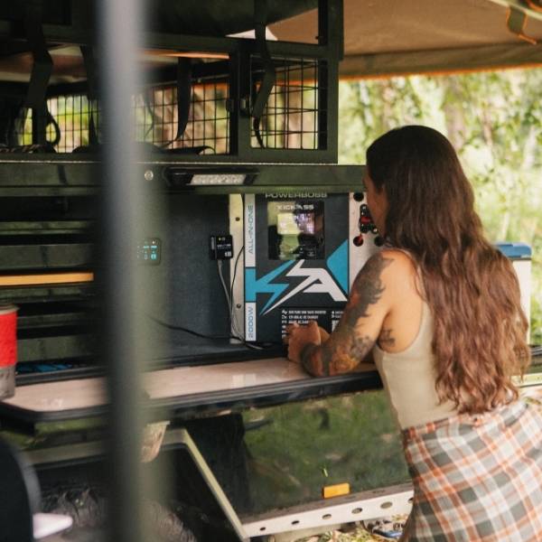 PowerBoss used in a camper trailer setup